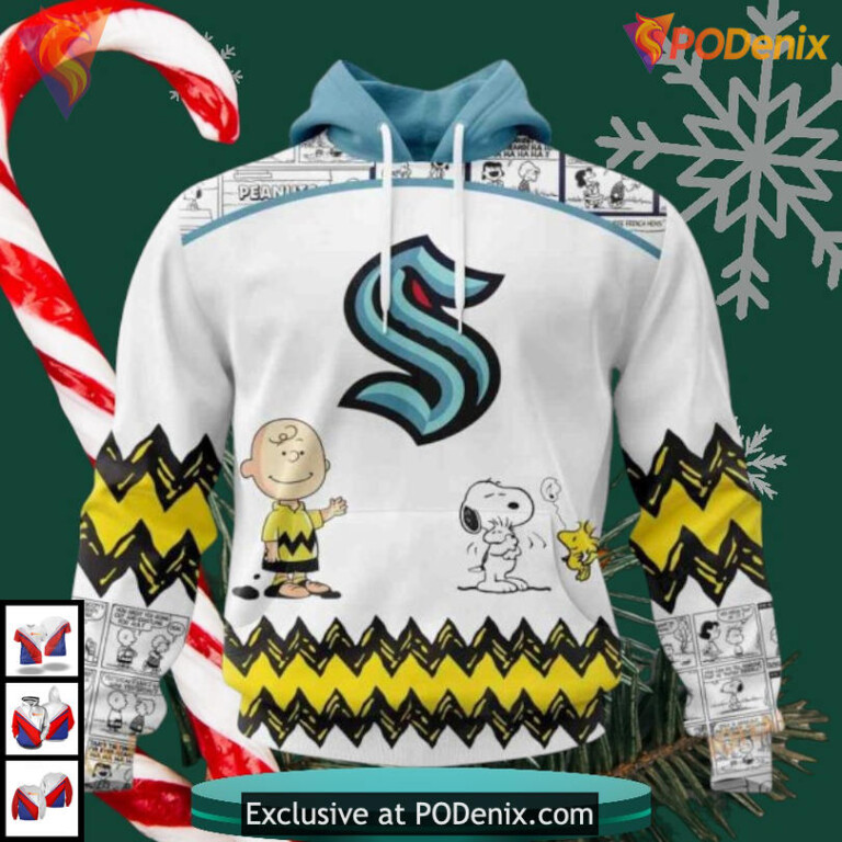 Peanuts Snoopy Special Artwork Edition Personalized Seattle Kraken Hoodie 3D Gift