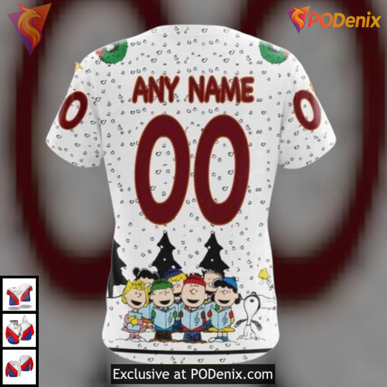 Peanuts Snoopy Themed Design Arizona Coyotes Womens Hoodie Kids Apparel - 3