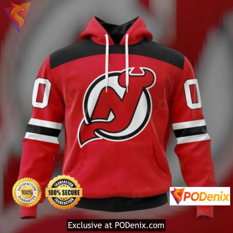 Personalized Fan Apparel New Jersey Devils Youth Hoodie Custom Hoodie 3D