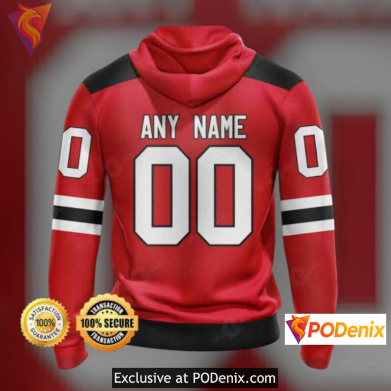 Personalized Fan Apparel New Jersey Devils Youth Hoodie Custom Hoodie 3D - 1