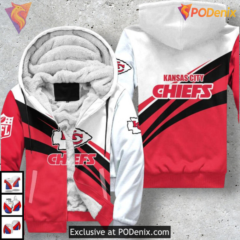 Personalized Kansas City Chiefs Hoodie Red White Black NFL Chiefs Pride