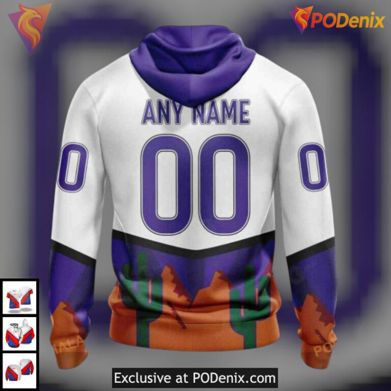 Personalized Reverse Retro Redesign Arizona Coyotes Hoodie Custom 3D Apparel - 1