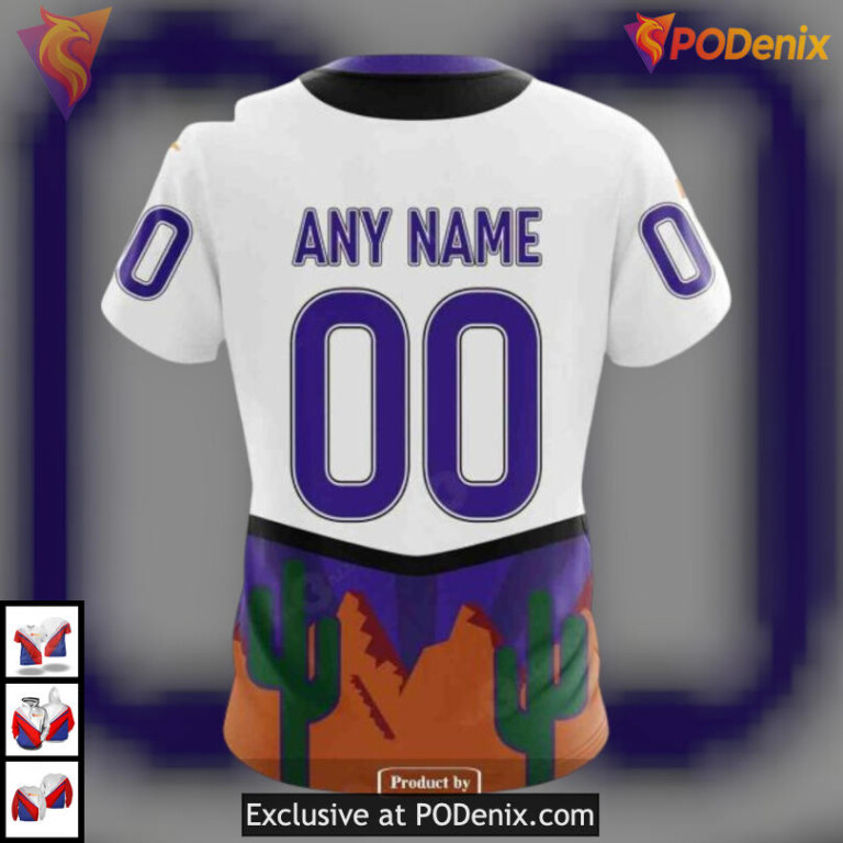 Personalized Reverse Retro Redesign Arizona Coyotes Hoodie Custom 3D Apparel - 3