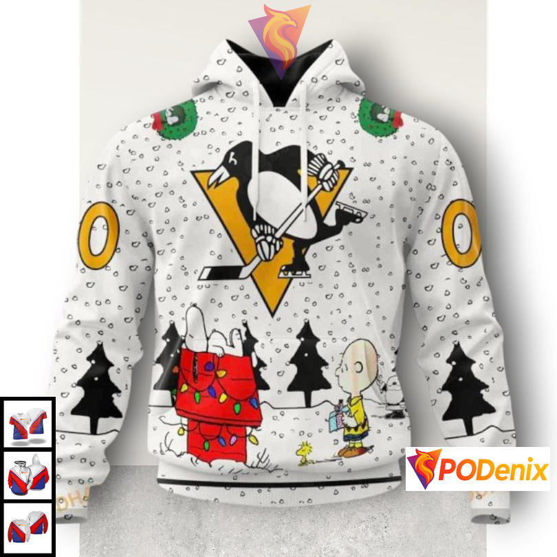 Personalized Snoopy Artwork Edition Pittsburgh Penguins Hoodie NHL 3D Design
