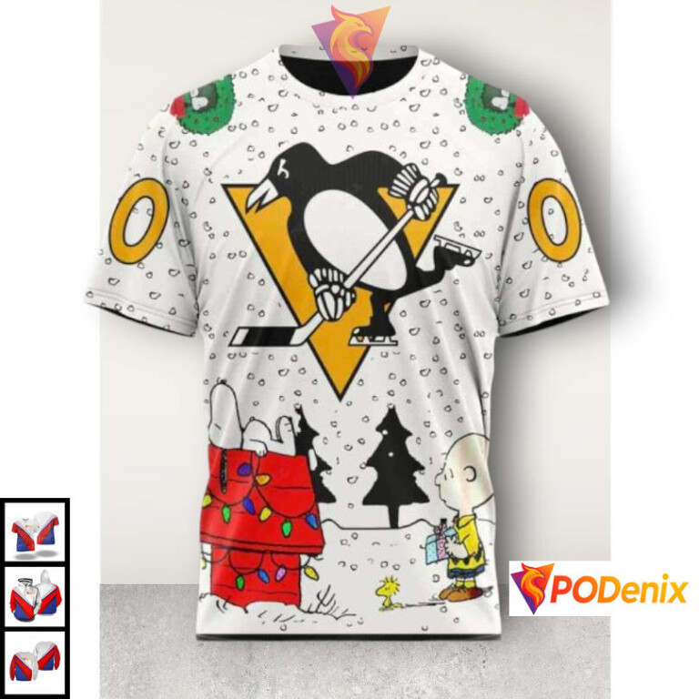 Personalized Snoopy Artwork Edition Pittsburgh Penguins Hoodie NHL 3D Design - 2