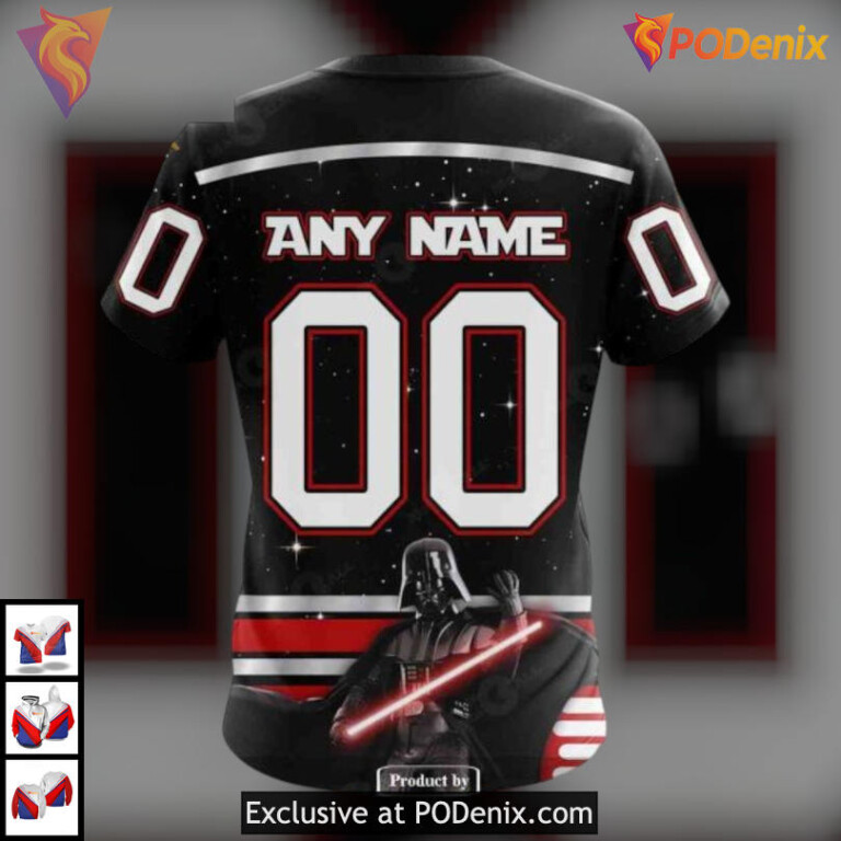 Personalized Star Wars Black Edition Arizona Coyotes 3D Hoodie Unique Apparel - 3