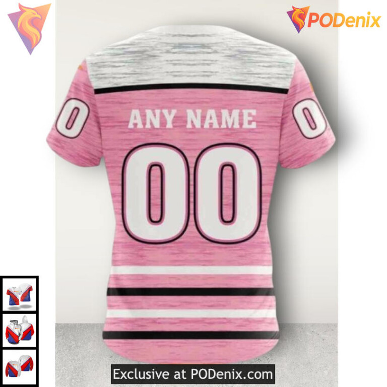 Pink Fight Breast Cancer Tribute Calgary Flames Full Print Hoodie 3D Design - 3
