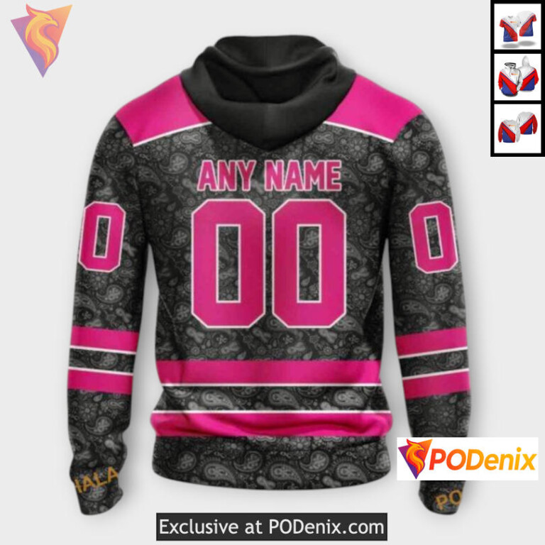 Pink In The Rink Awareness Edition Colorado Avalanche Team Hoodie Custom 3D - 1