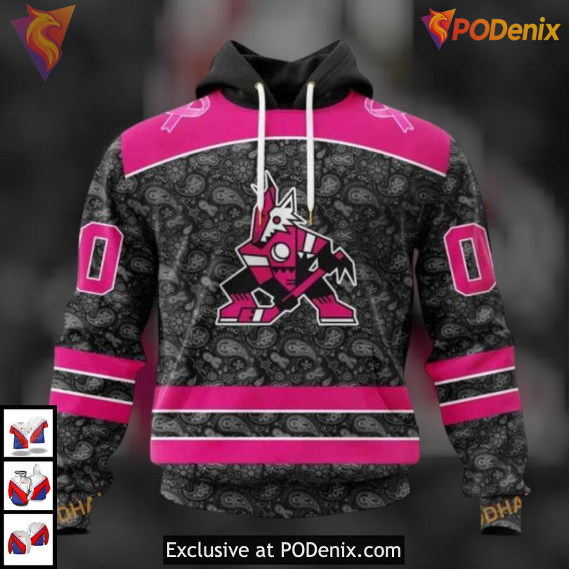 Pink In The Rink Breast Cancer Awareness Arizona Coyotes Christmas Hoodie Apparel