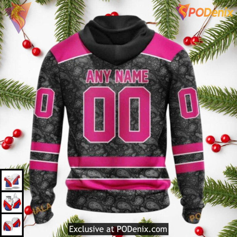 Pink In The Rink Charity Support Concept Seattle Kraken Womens Hoodie 3D Custom - 1
