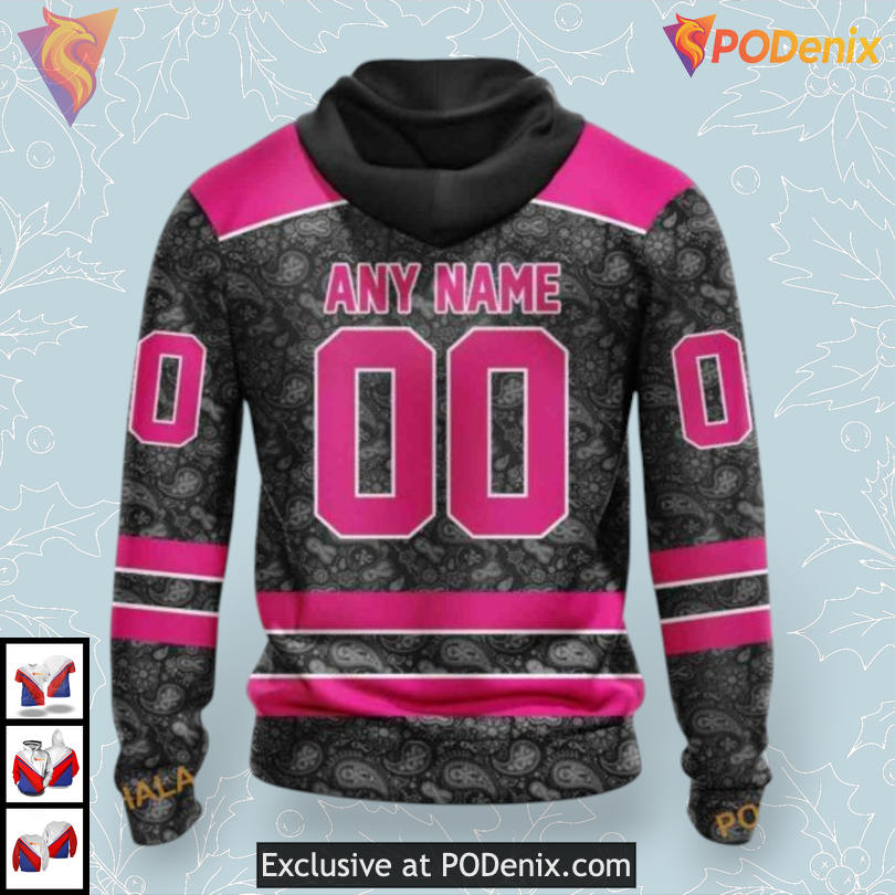 Pink In The Rink Edition NHL Ottawa Senators Christmas Hoodie 3D Pink In The Rink Edition NHL Ottawa Senators Christmas Hoodie 3D