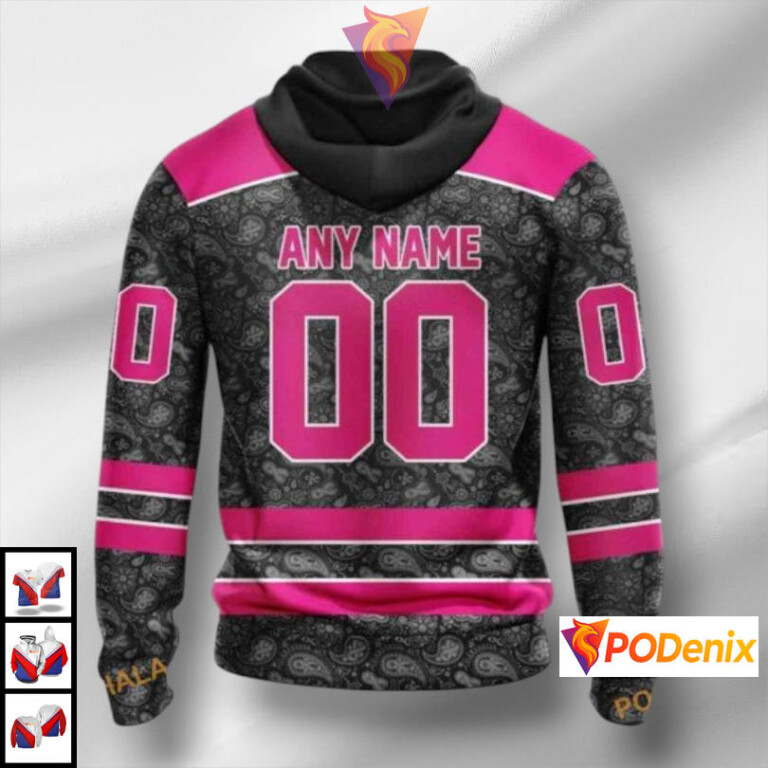 Pink In The Rink Support Edition NHL Pittsburgh Penguins Youth Hoodie 3D Design - 1