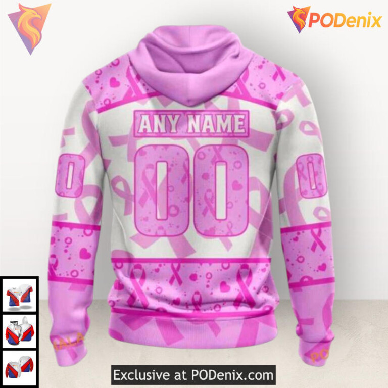 Pink October Awareness Month Nashville Predators Holiday Hoodie Custom Hoodie - 1