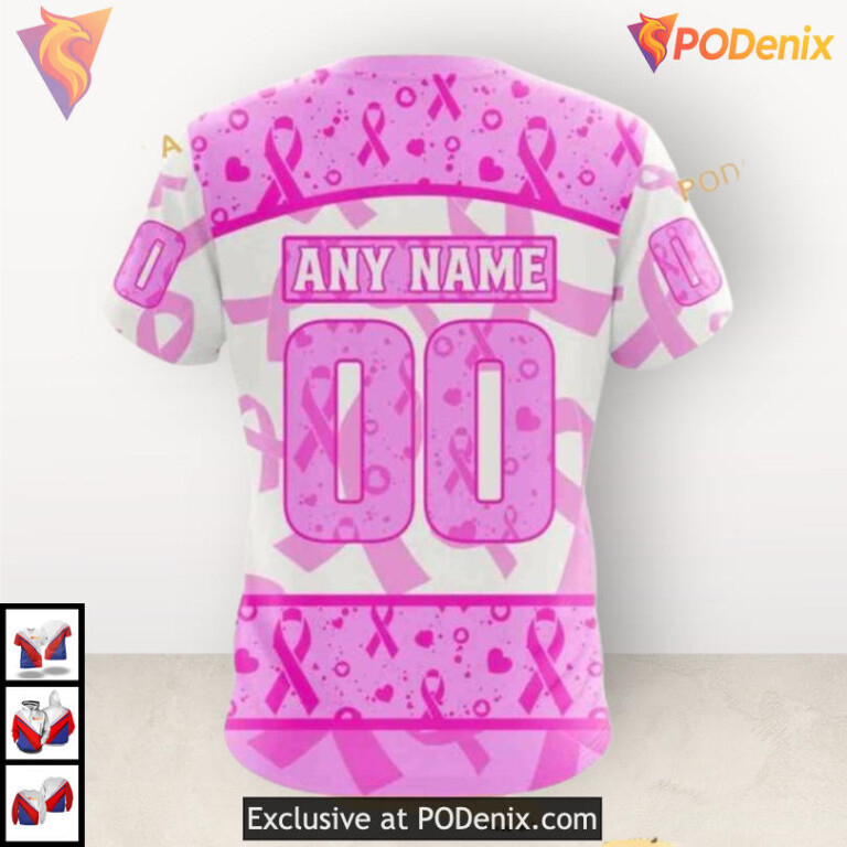 Pink October Awareness Month Nashville Predators Holiday Hoodie Custom Hoodie - 3