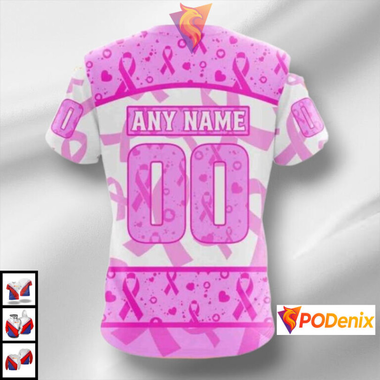 Pink October Awareness Month NHL Pittsburgh Penguins Unisex Hoodie Custom Apparel - 3