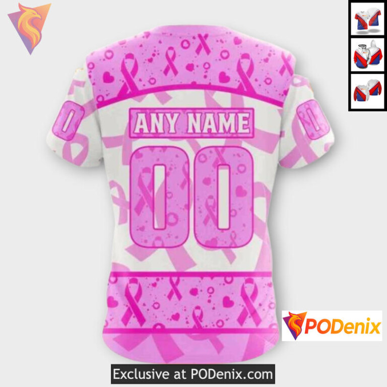 Pink October Breast Cancer Month Colorado Avalanche Fan Hoodie Custom 3D - 3