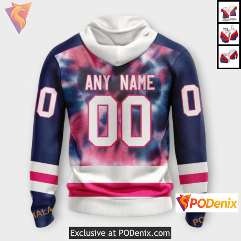 Pink October Breast Cancer Tribute Colorado Avalanche Hoodie Custom 3D - 1