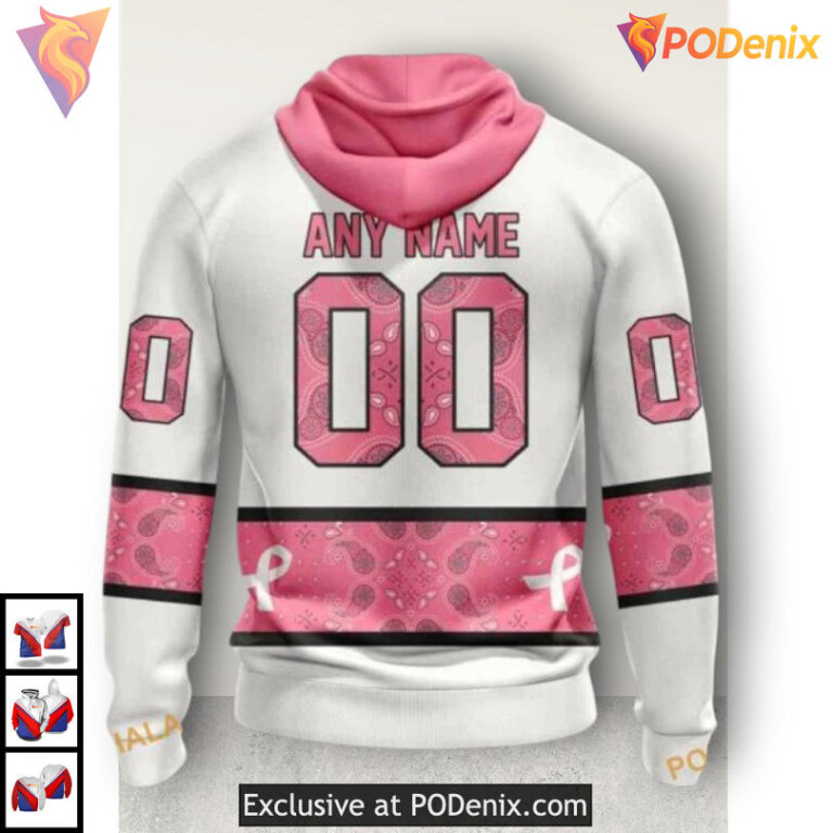 Pink October Breast Cancer Tribute Dallas Stars Hoodie 3D Custom Edition - 1