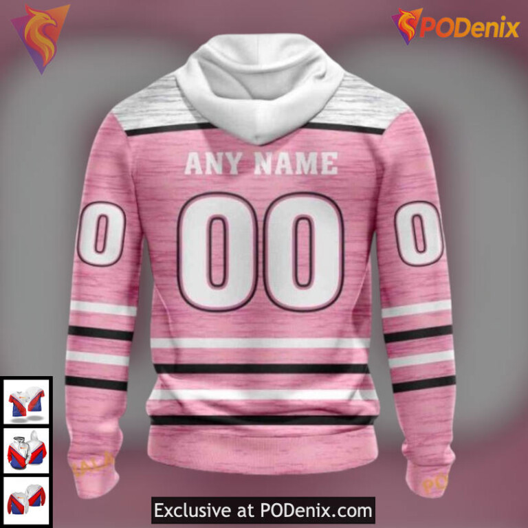 Pink Ribbon Awareness Tribute Arizona Coyotes Personalized 3D Hoodie Special - 1