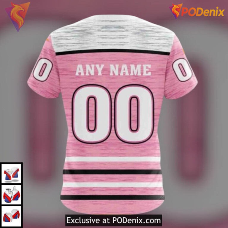 Pink Ribbon Awareness Tribute Arizona Coyotes Personalized 3D Hoodie Special - 3