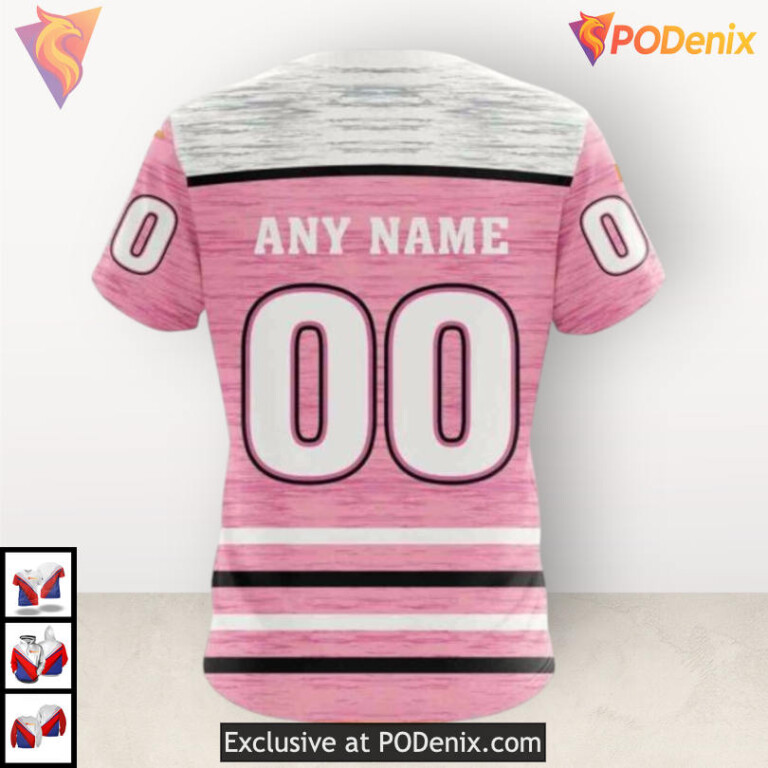 Pink Ribbon Fight Breast Cancer Nashville Predators Christmas Hoodie Custom 3D - 3