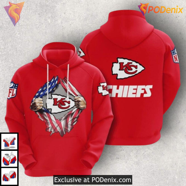 Pride Edition Youth Kansas City Chiefs Hoodie, Limited 3D Game Day Fanwear