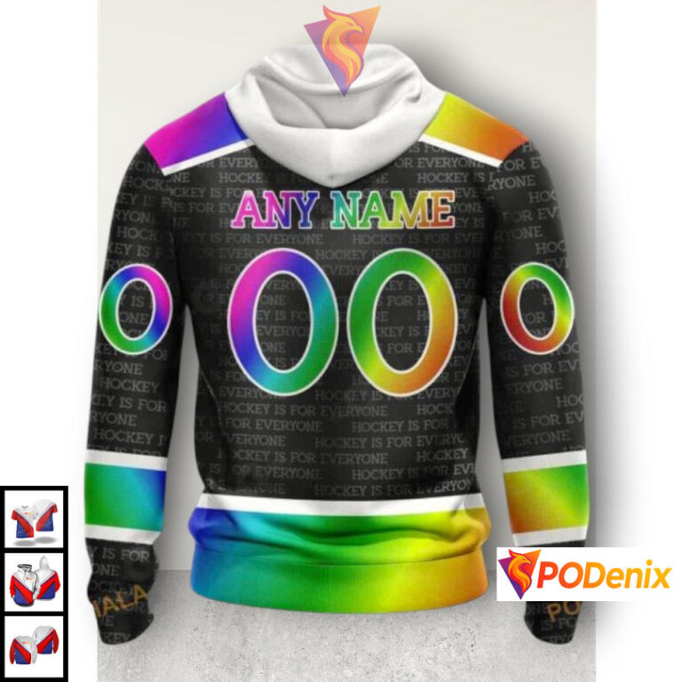 Pride Gradient Color Concept NHL Pittsburgh Penguins All Over Print Hoodie Custom 3D - 1