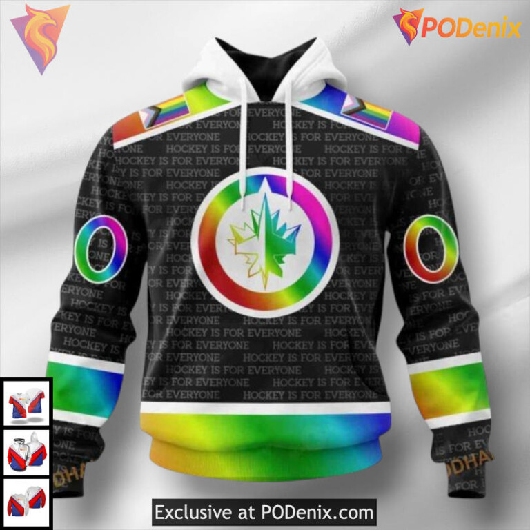 Holiday Apparel Collection Winnipeg Jets Holiday Hoodie 3D NHL Sweatshirt