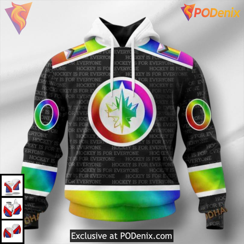 Holiday Apparel Collection Winnipeg Jets Holiday Hoodie 3D NHL Sweatshirt