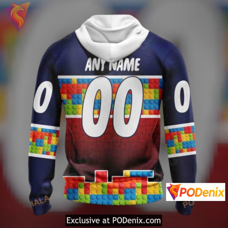 Puzzle Game Gradient Artwork Retro New Jersey Devils Hoodie Special Hoodie 3D - 1