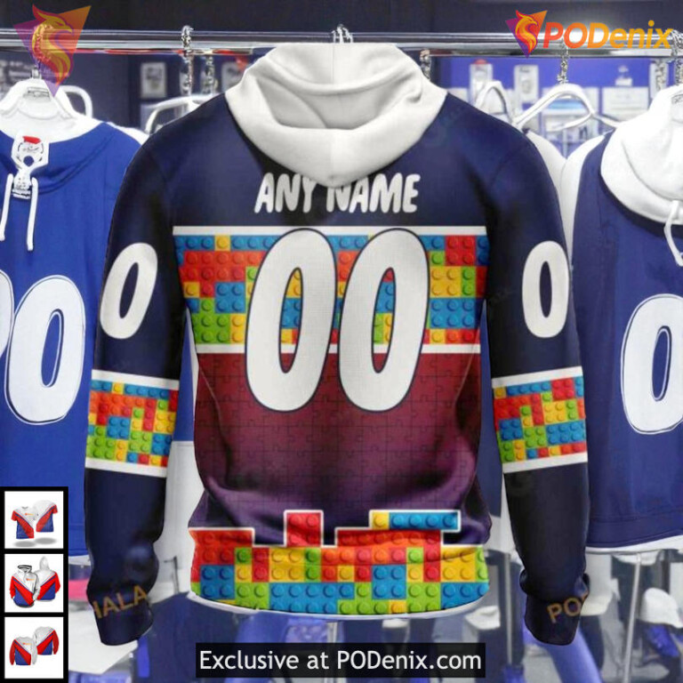 Puzzle Game Gradient Full Print NHL Vintage Montreal Canadiens Hoodie 3D - 1