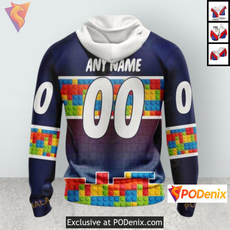 Puzzle Game Gradient Series Colorado Avalanche Unisex Hoodie 3D Custom Design - 1