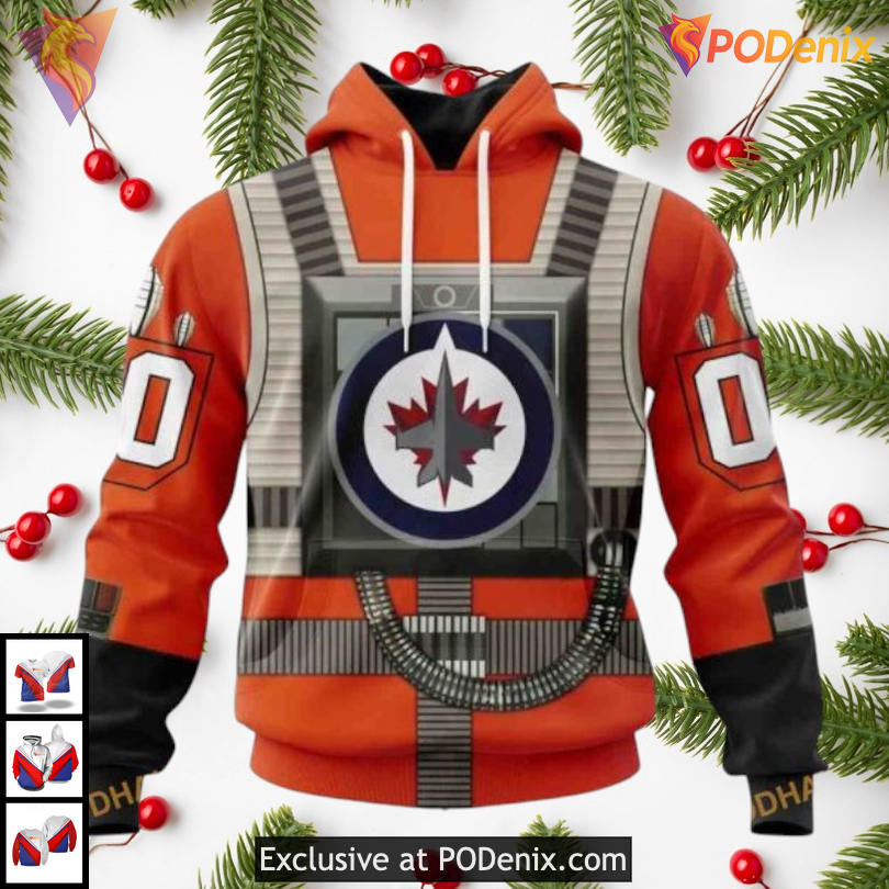 Fearless Against Autism Concept Winnipeg Jets Womens Hoodie 3D Team Edition