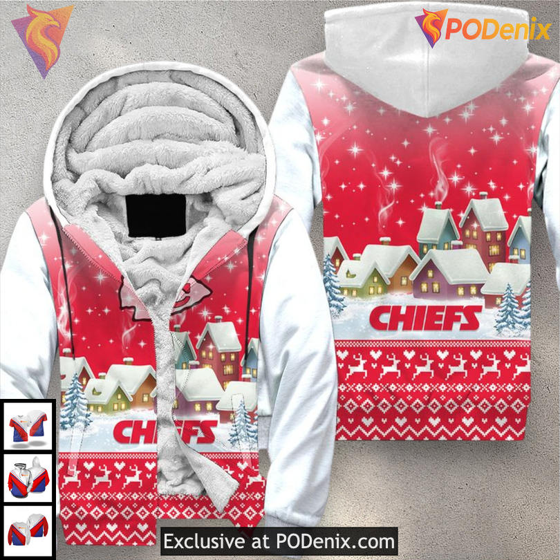 Retro Christmas Pattern Kansas City Chiefs Youth Hoodie, Limited 3D Edition Retro Christmas Pattern Kansas City Chiefs Youth Hoodie, Limited 3D Edition