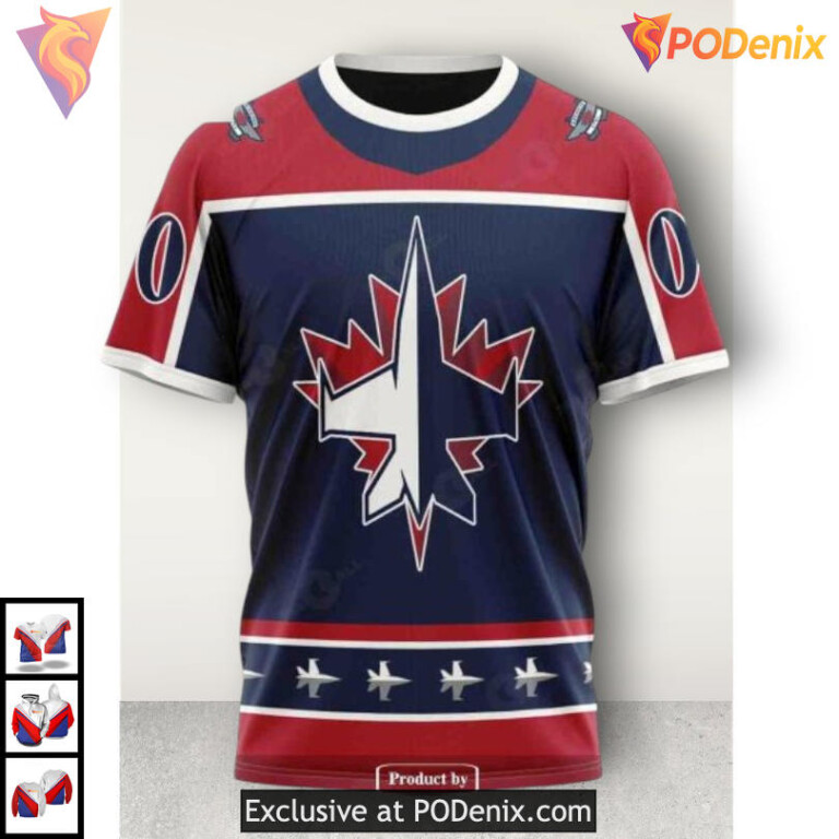 Cancer Awareness Tribute Design Winnipeg Jets Kids Hoodie Custom NHL Apparel - 2