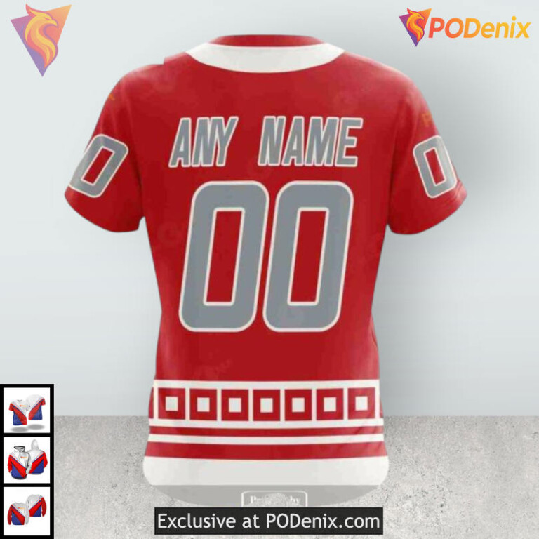 Retro Concepts Inspired Design Personalized Carolina Hurricanes Hoodie Sweatshirt - 4