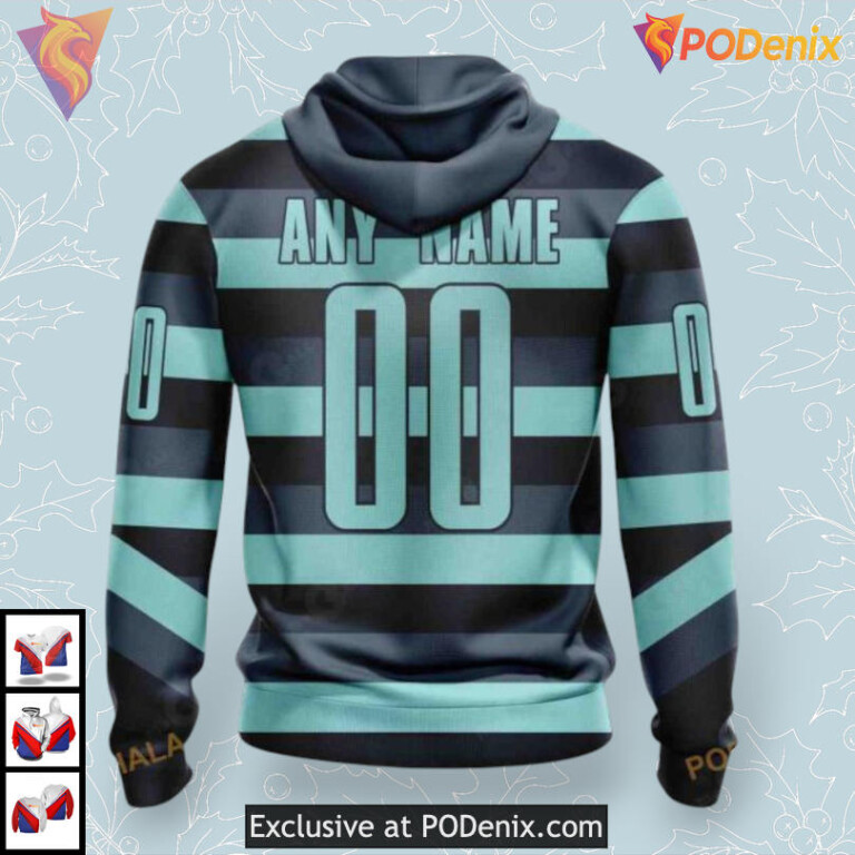 Retro Concepts Inspired Edition Custom NHL Seattle Kraken Youth Hoodie 3D - 1