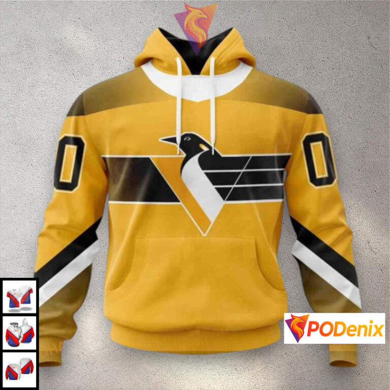 Retro Concepts Inspired Unisex NHL Pittsburgh Penguins Hoodie 3D Shirt