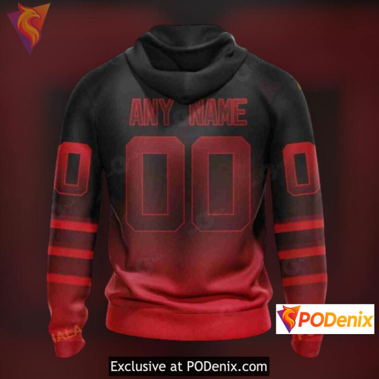Retro Gradient Artistic Design New Jersey Devils Pullover Hoodie 3D Custom - 2