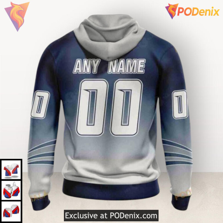 Retro Gradient Artistic Style Nashville Predators Full Print Hoodie Custom 3D - 2