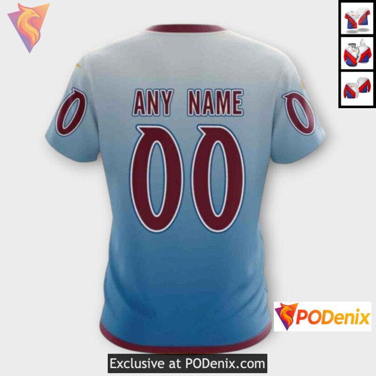 Retro Gradient Artwork Edition Colorado Avalanche 3D Hoodie Sweatshirt - 3