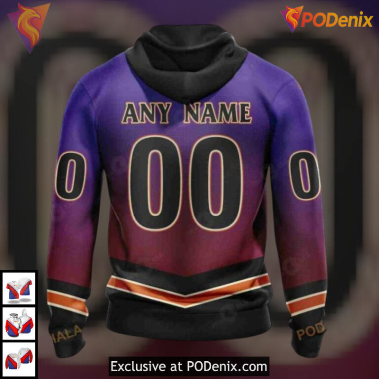Retro Gradient Inspired Design Arizona Coyotes Holiday Hoodie Special Hoodie - 2