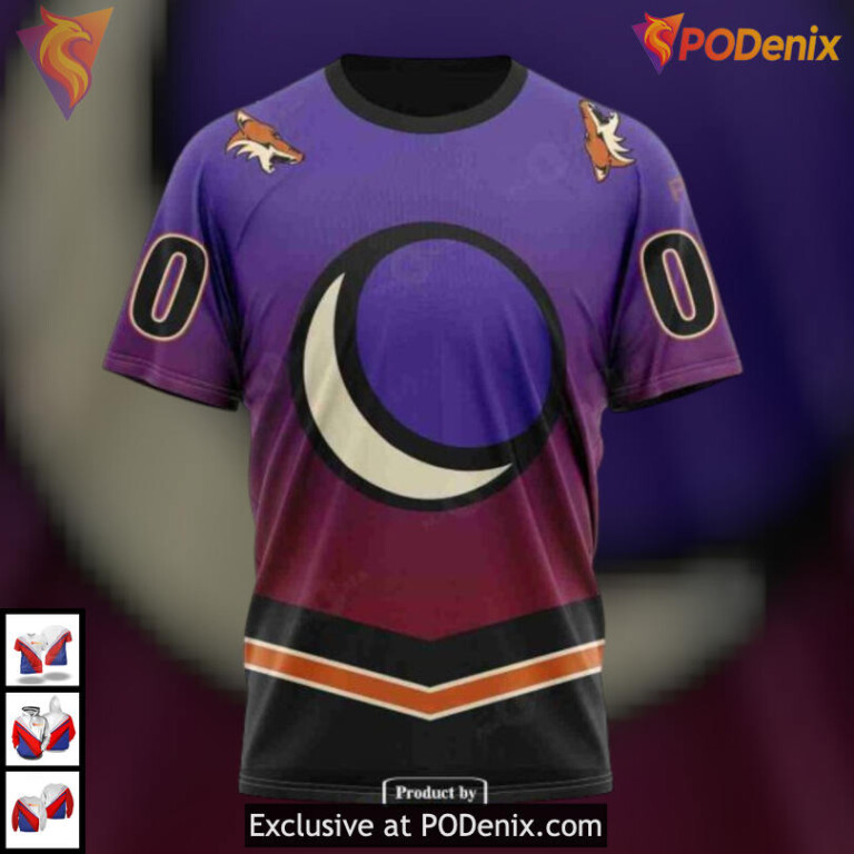 Retro Gradient Inspired Design Arizona Coyotes Holiday Hoodie Special Hoodie - 3