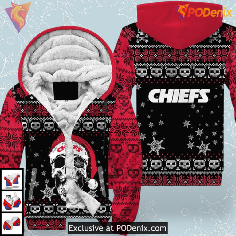 Retro Reindeer Holiday Kc Chiefs Mens Hoodie 3D Custom Fan Apparel - 2
