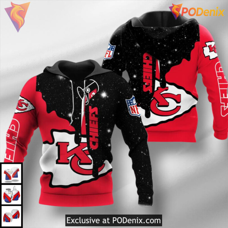 Retro Team Design Vintage Kansas City Chiefs Hoodie Unique Graphic Fan Sweatshirt - 1