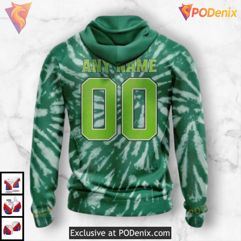 Retro Tie Dye Throwback Dallas Stars Mens Hoodie Custom Sweatshirt - 2