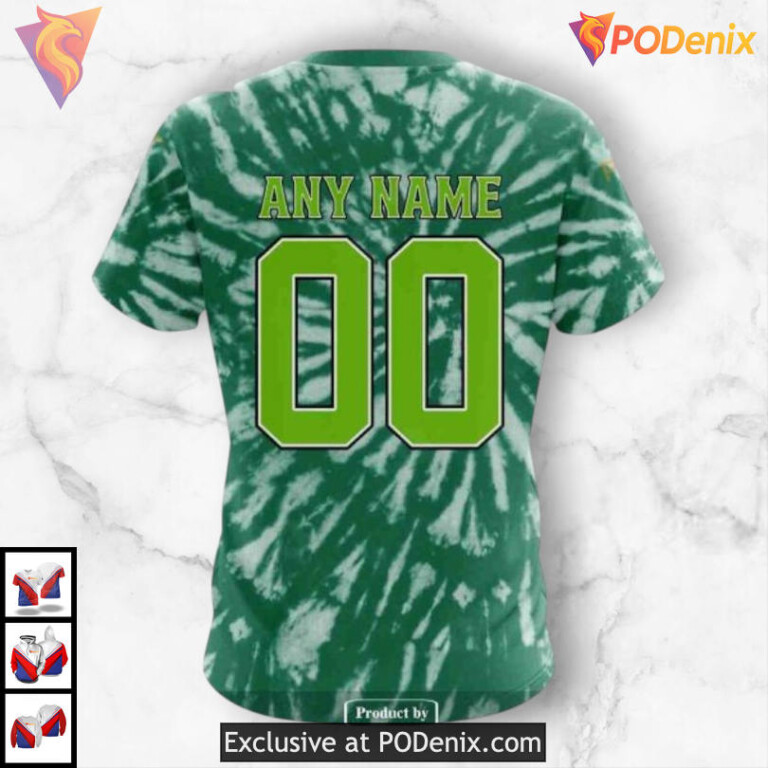 Retro Tie Dye Throwback Dallas Stars Mens Hoodie Custom Sweatshirt - 4