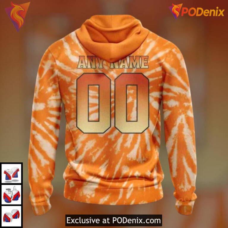 Retro Vintage Tie Dye Edition Arizona Coyotes Winter Hoodie Custom Apparel - 2