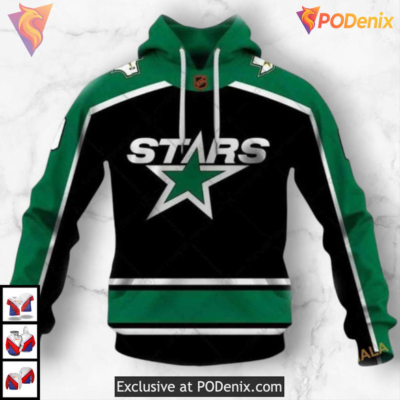 Reverse Retro 2025 Style Edition Personalized Dallas Stars Hoodie Custom 3D