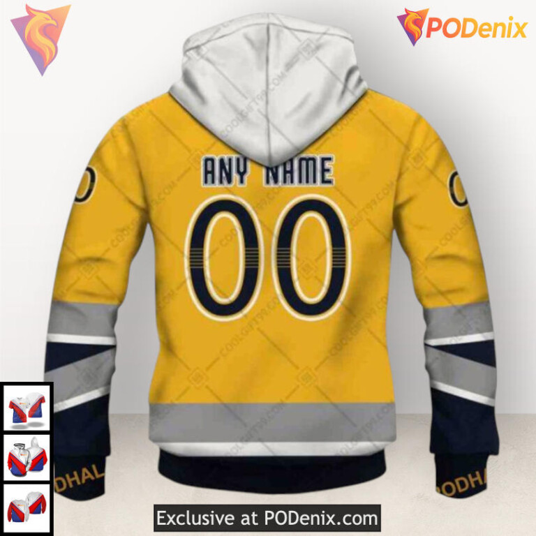 Reverse Retro 2025 Style Nashville Predators Womens Hoodie Custom 3D Edition - 2